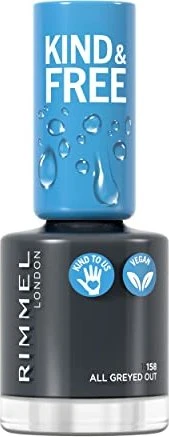 Rimmel Kind & Free Nagellack 158 All Greyed Out, 8ml
