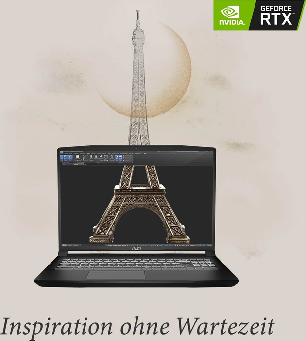 MSI Creator M16 A12UC-284, Core Black, Core i7-12700H, 16GB RAM, 512GB SSD, GeForce RTX 3050, DE