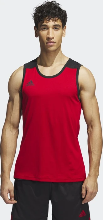 adidas 3G Speed Reversible Trikot ärmellos black/power red (Herren)