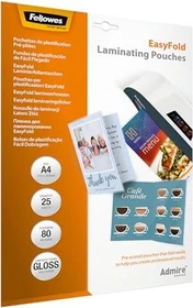 Fellowes Laminierfolien Admire EasyFold, A4, 2x 80µm, glänzend, 25 Stück