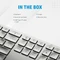 HP 970 Dual-Mode Wireless Keyboard, silber, USB/Bluetooth, DE Vorschaubild