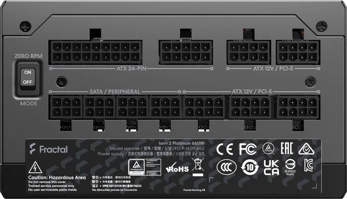 Fractal Design Ion+ 2 Platinum 660W, ATX 2.52