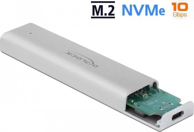 DeLOCK USB 3.2 Gen 2 External Enclosure, USB-C 3.1
