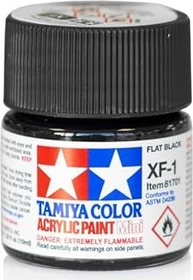 Tamiya Acrylic Paint XF-1 black, 10ml