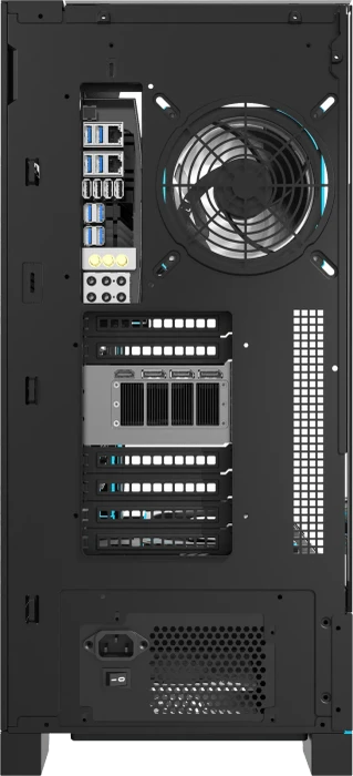 DarkFlash DY450L Pro Black, Glasfenster