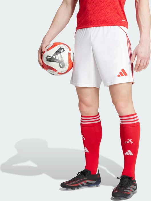 adidas FC Arsenal 2025/2026 Ausweichshorts white/better scarlet (Herren)
