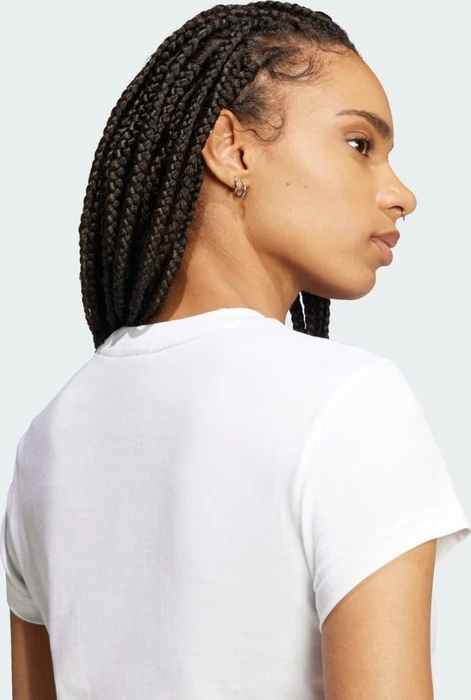 adidas Essentials Slim T-Shirt kurzarm weiß (Damen)