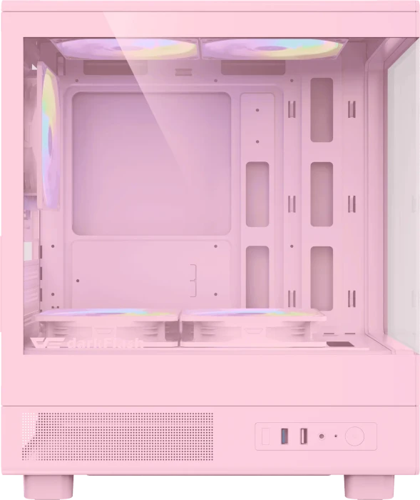 DarkFlash DB330M Pink, Glasfenster