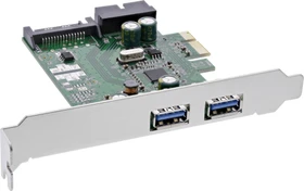 InLine Schnittstellenkarte, 2x USB-A 3.0, 1x USB 3.0 Header, PCIe 2.0 x1 (76666E)