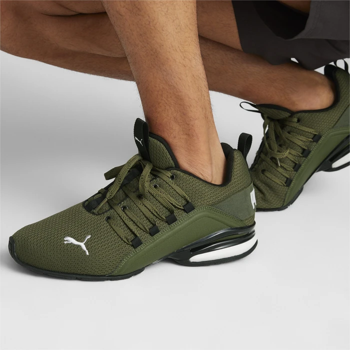Puma Softride One4All Camo green moss/puma black/feather gray
