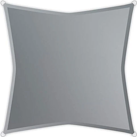 Windhager Riviera Sonnensegel 360x360cm silbergrau