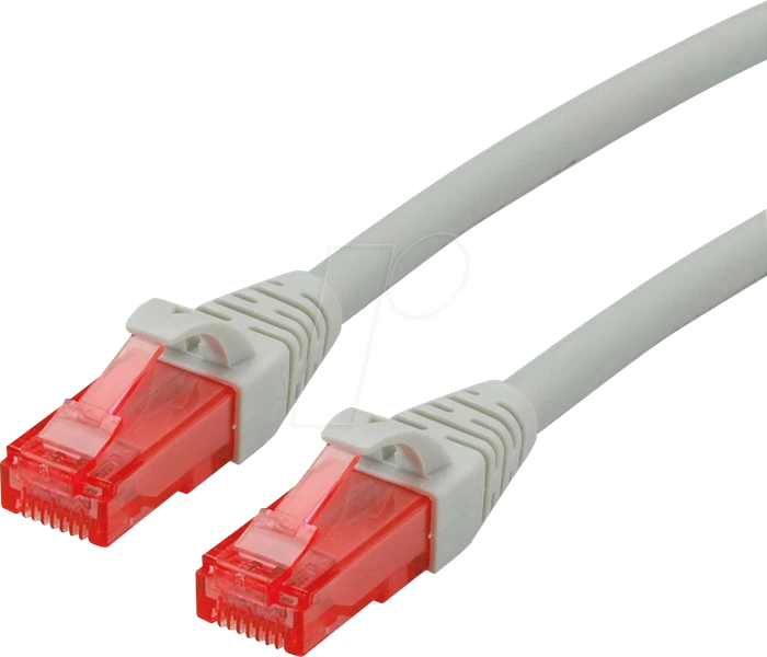 Roline / Secomp GHMT Patchkabel, Cat6, U/UTP, RJ-45/RJ-45, 7.5m, grau