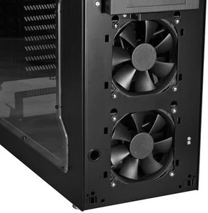 Lian Li PC-B25FWB Blue Ring schwarz, Acrylfenster