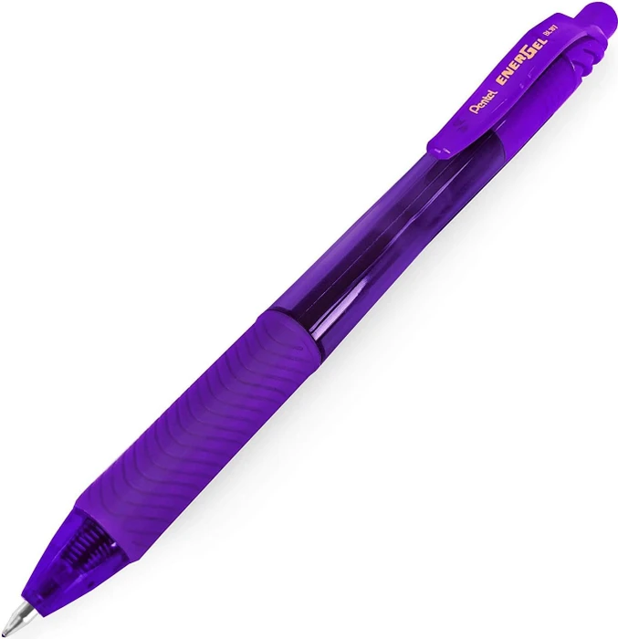 Pentel EnerGel X BL107 0.7mm/0.35mm Gelroller violett/transparent, 3er-Pack