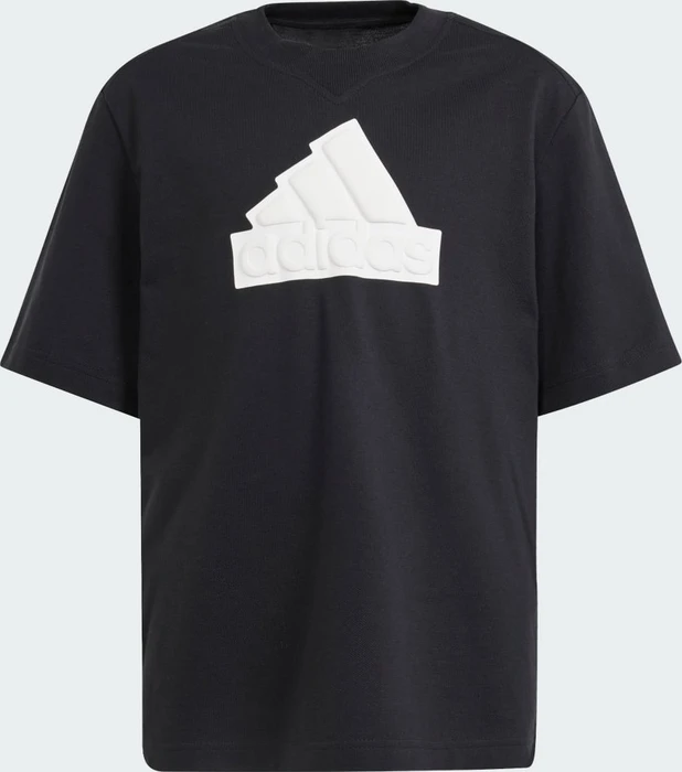 adidas Future Icons Logo Piqué T-Shirt kurzarm schwarz/weiß (Junior)