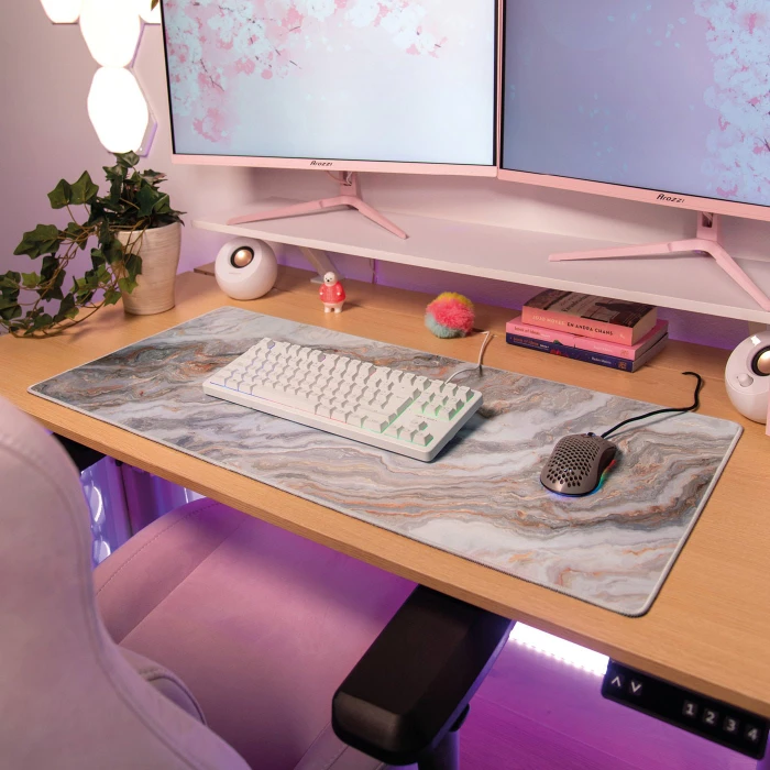 Arozzi Zona Mousepad XL, White Marble