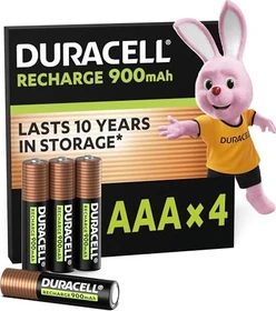 Duracell Rechargeable Micro AAA 900mAh, 4er-Pack