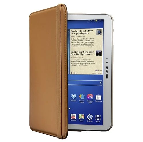 Targus Versavu Slim Galaxy Tab 4 10.1" Rotating Stand Case hellbraun
