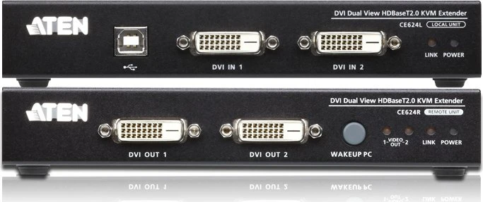 ATEN CE624, USB Dual-DVI HDBaseT 2.0 KVM Extender