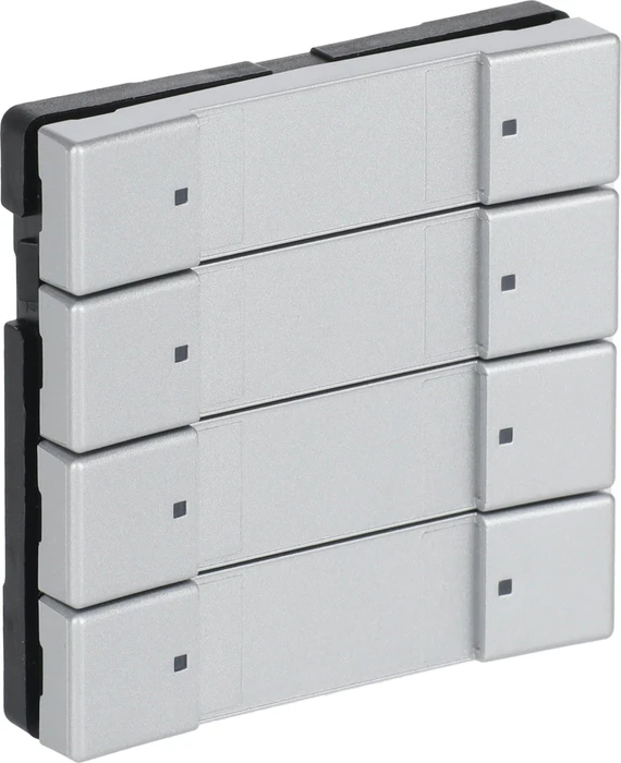 Busch-Jaeger Bedienelement 4/8-fach, Plattform 63, alusilber
