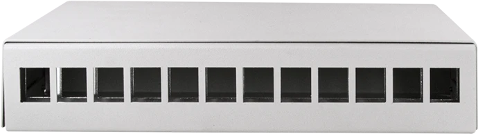LogiLink Konsolidierungspunkt-Gehäuse für RJ-45 Keystone Module, 12-Port, grau