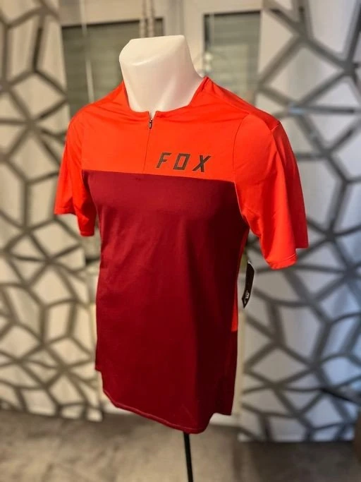 Fox Racing Flexair Zip Trikot kurzarm chili (Herren)