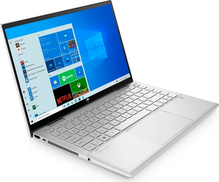 HP Pavilion x360 Convertible 14-dy0222ng, Natural Silver, Core i3-1125G4, 8GB RAM, 256GB SSD, DE