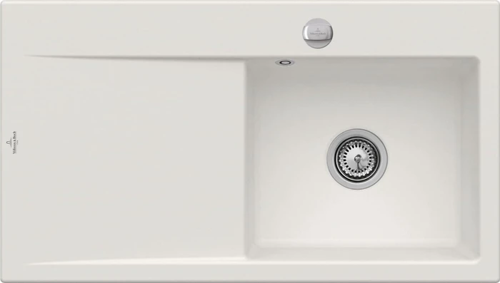 Villeroy & Boch Subway Style 50 Einbau Becken rechts mit Ablauffernbedienung steam