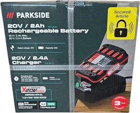 Parkside PAP 20 B1/PLG 20 C1 Starterset 20V, 2.0Ah, Li-Ionen, 1 Akku [2.0Ah] [40Wh]