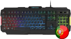 Mars Gaming MRK0, LEDs RGB, schwarz, USB, PT (MRK0PORTU)
