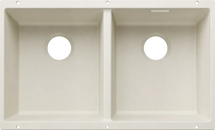 Blanco Subline 350/350-U Unterbau Doppelspüle softweiß