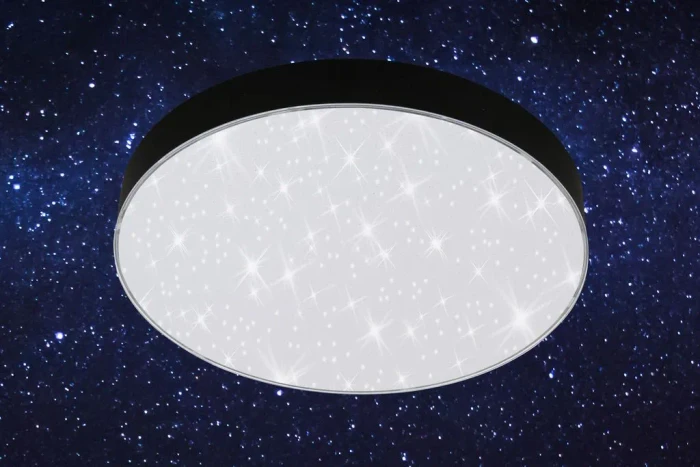 Briloner Flame Star Sternenhimmel LED Deckenleuchte 21W 27.7cm schwarz (7074-415)