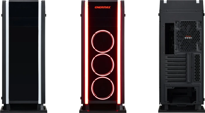 Enermax Saberay schwarz, Glasfenster