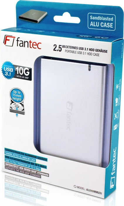 Fantec ALU15MMU31, USB-C 3.1