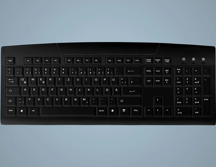 Contour Design Active Key abwaschbare PC-Tastatur, schwarz, USB, CH