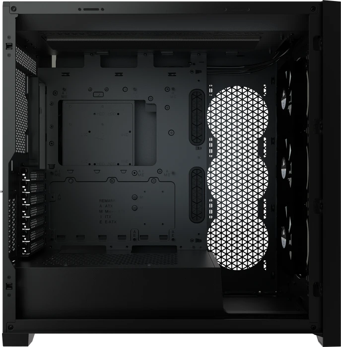 Corsair iCue 5000X RGB, schwarz, Glasfenster