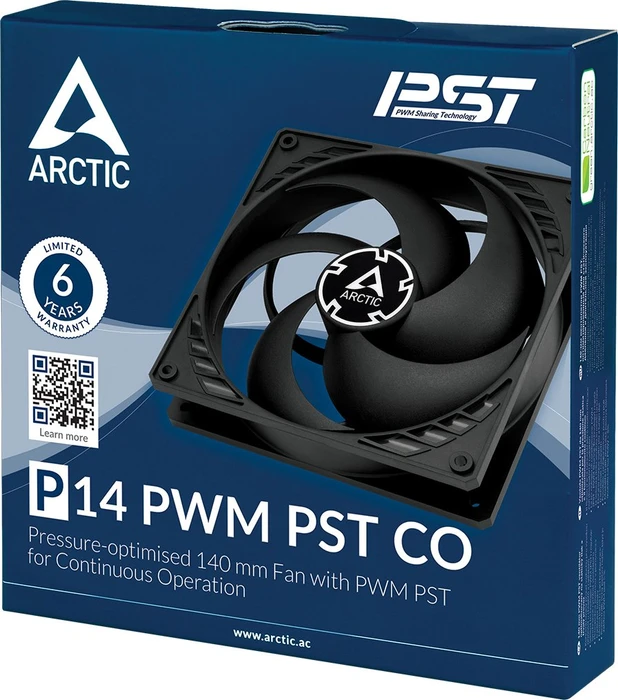 ARCTIC P14 PWM PST CO schwarz, 140mm