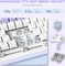Ajazz AK820, White Purple, LEDs RGB, hot-swap, Ajazz Sea Salt, USB, US Vorschaubild