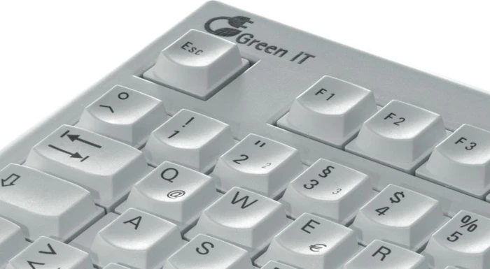 Fujitsu KBPC PX ECO Keyboard, hellgrau/schwarz, USB, DE