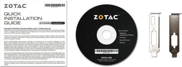 Zotac GeForce GT 710, 2GB DDR3, VGA, DVI, HDMI
