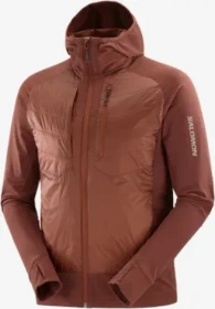 Salomon Elixir Hybrid Hooded Funktionsjacke rum raisin (Herren)