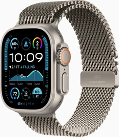 Apple Watch Ultra 2 Natur mit Milanaise-Armband Small Natur
