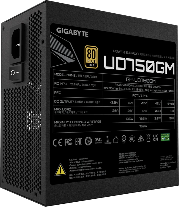 GIGABYTE UD750GM 750W, ATX 2.31