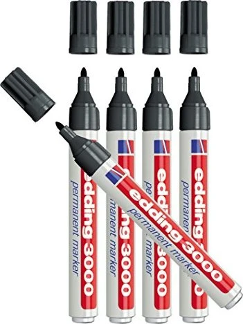 edding 3000 Permanentmarker gelb, 5er-Pack