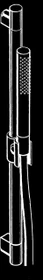 Hansgrohe Axor Starck Stabhandbrause 2jet mit 90cm Brauseset brushed brass