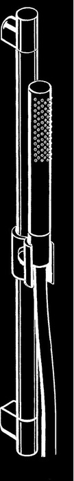 Hansgrohe Axor Starck Stabhandbrause 2jet mit 90cm Brauseset brushed brass