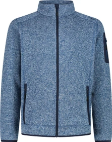 CMP Melange Knit Tech Heavy Fleece Jacke ocean/bianco (Herren)