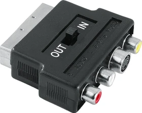 Hama Profi SCART/S-VHS + Composite Video & Audio Adapter schwarz (00042357)