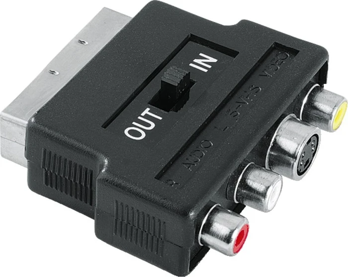 Hama Profi SCART/S-VHS + Composite Video & Audio Adapter schwarz