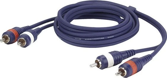 DAP Audio FL24 - 2 RCA male L/R to 2 RCA male L/R, 1.5m